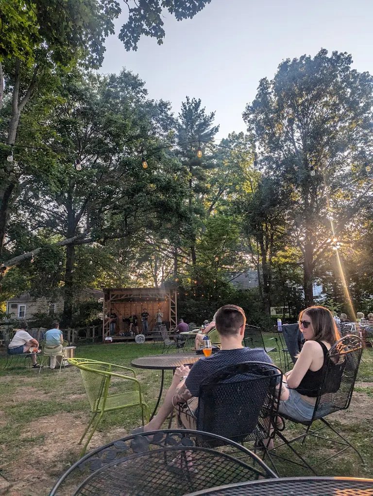 Beer garden at Fibonacci Brewing